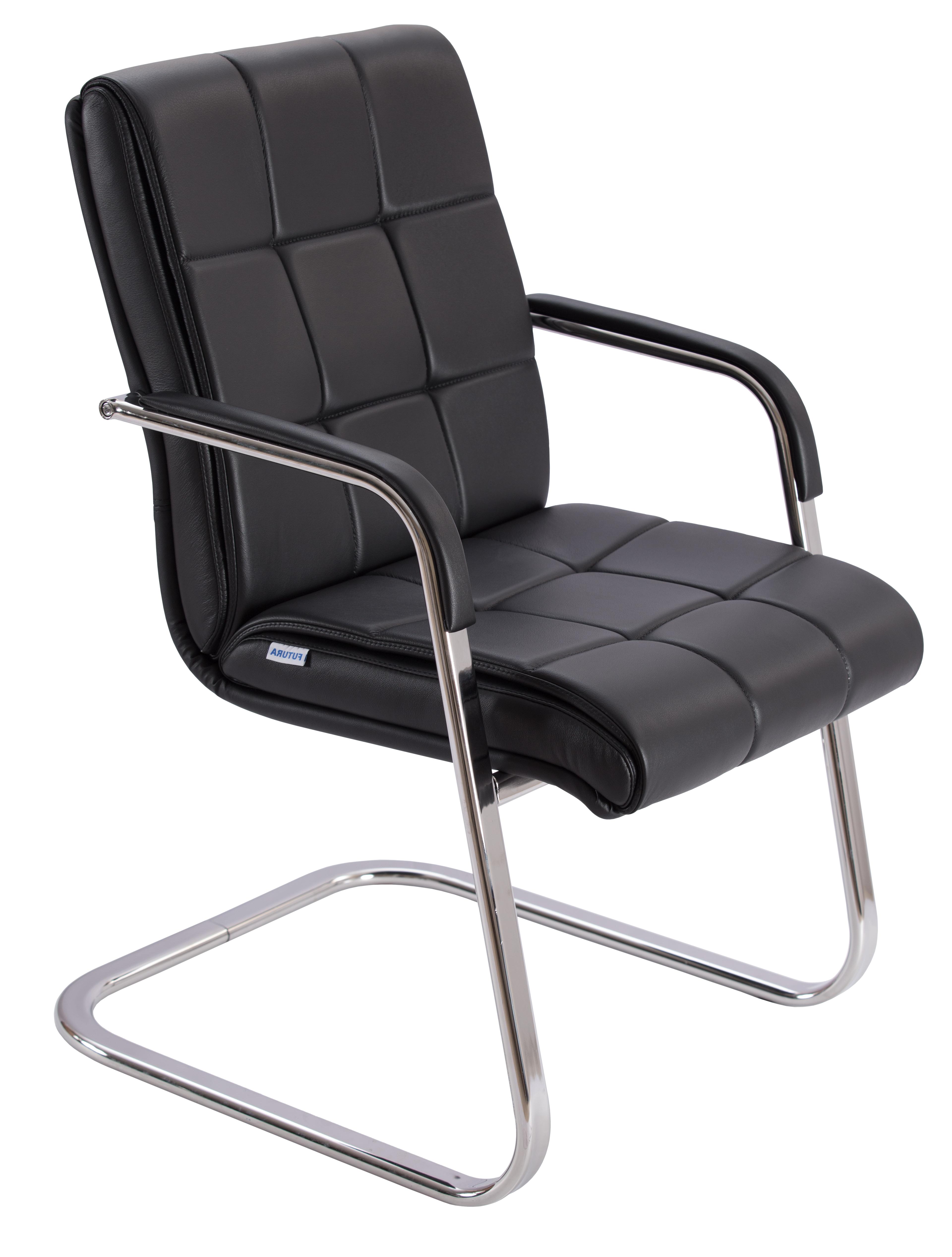 Кресло офисное (хром/кожа) СН-418